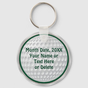 Personalised Cheap Golf Gifts Key Ring