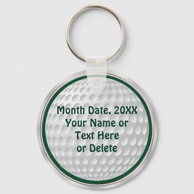 Personalised Cheap Golf Gifts Key Ring (Front)