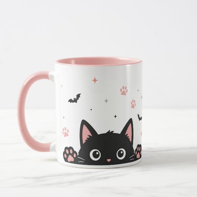 Personalised Check Out My Spooky Feet Coffee Mug (Left)
