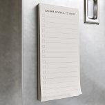Personalised Checkbox Reminders Magnetic Notepad<br><div class="desc">We all have to-do's to do and why not check them off whilst you do them. Just add your name!</div>