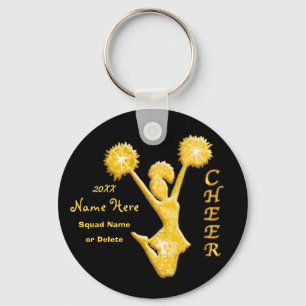 Personalised Cheer Keychains with NAME and YEAR