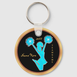 Personalised Cheerleader Keychains with YOUR TEXT