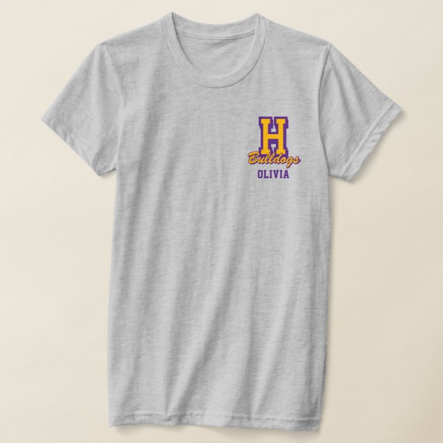 Personalised Cheerleader Name, Custom Cheer T-Shirt (Laydown)