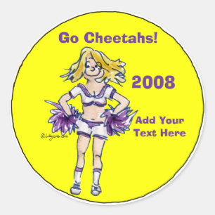 Personalised Cheerleading Sticker 4