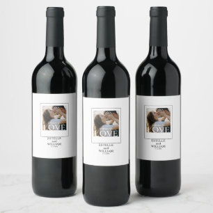 Personalised Cheers To Love Wine Label