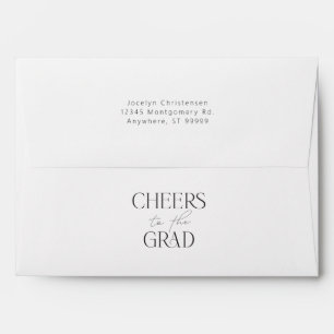 Personalised Cheers to the Grad Graduation Envelope
