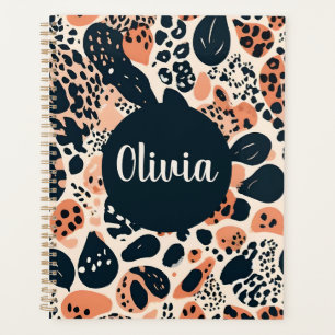 Personalised Cheetah Leopard Animal Print Planner