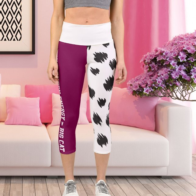 Personalised Cheetah Leopard Big Cat Pattern Spots Capri Leggings (Creator Uploaded)