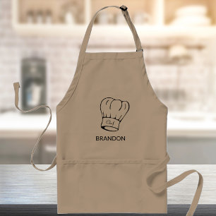 Personalised Chef Hat Grilling Long Apron