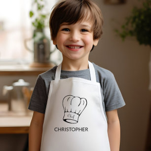 Personalised Chef Hat Kids Apron