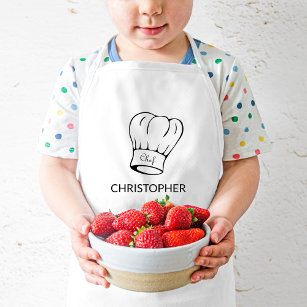 Personalised Chef Hat Kids Apron
