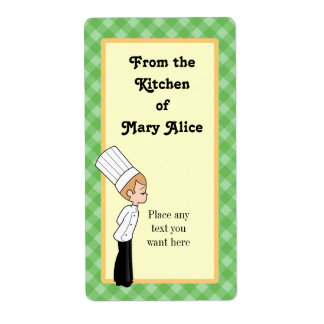 Personalised Chef Large Label #1