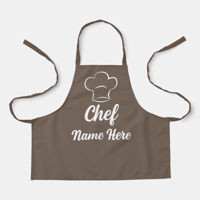 Personalised Chef Name Cooking Love Baking Custom Apron (Front)
