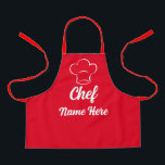 Personalised Chef Name Cooking Love Baking Custom Apron<br><div class="desc">Personalised Chef Name Cooking Love Baking Custom Apron</div>