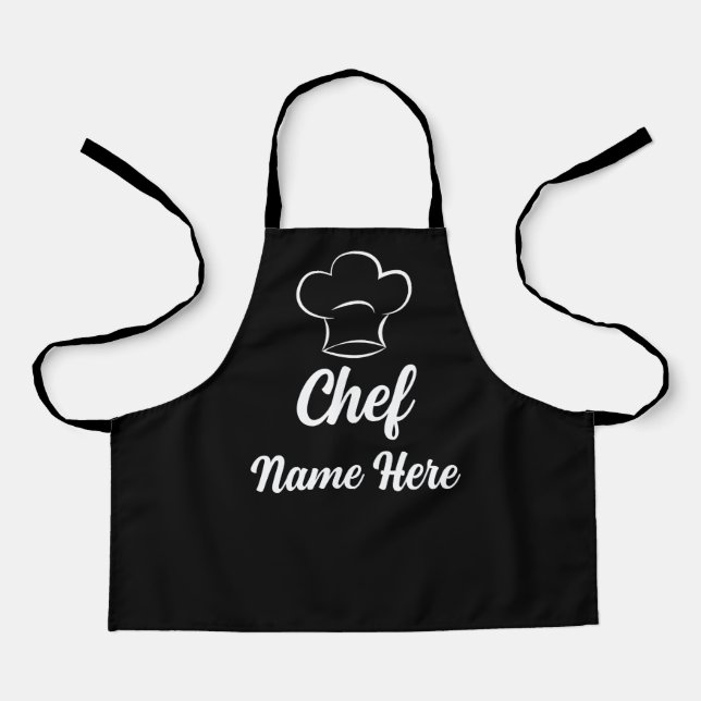 Personalised Chef Name Cooking Love Baking Custom Apron (Front)