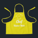 Personalised Chef Name Cooking Love Baking Custom Apron<br><div class="desc">Personalised Chef Name Cooking Love Baking Custom Apron</div>