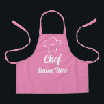 Personalised Chef Name Cooking Love Baking Custom Apron<br><div class="desc">Personalised Chef Name Cooking Love Baking Custom Apron</div>