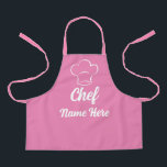 Personalised Chef Name Cooking Love Baking Custom Apron<br><div class="desc">Personalised Chef Name Cooking Love Baking Custom Apron</div>
