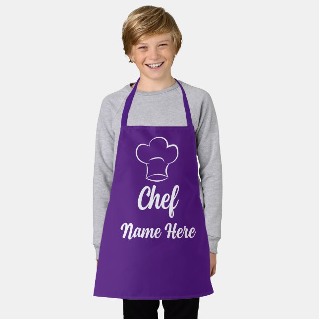 Personalised Chef Name Cooking Lover Baking Custom Apron (Worn)