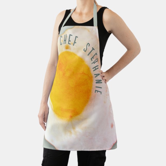 Personalised Chef Name Funny Retro Food Pastel  Apron (Insitu)