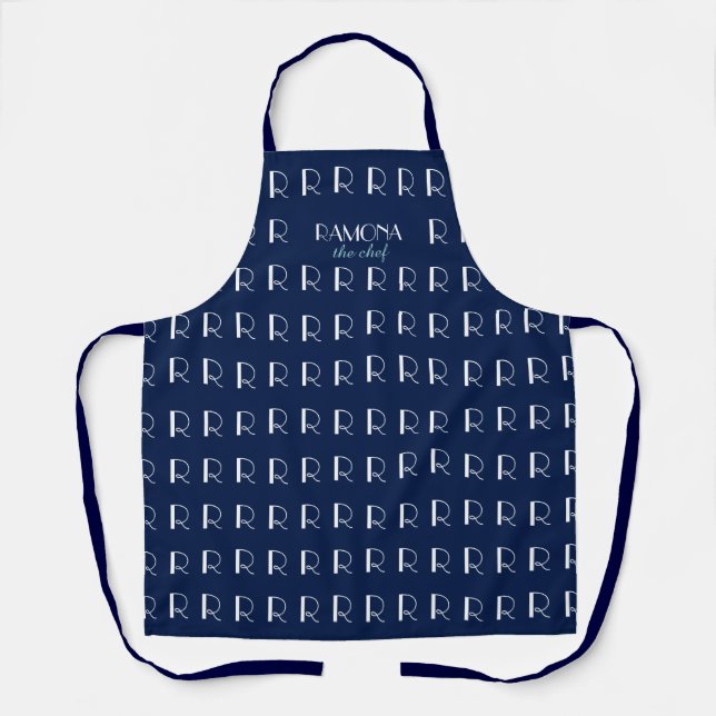 Personalised Chef Name & Initials  Apron (Front)