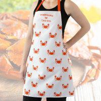 Personalised Chef Seafood Crab Boil Crab Pattern