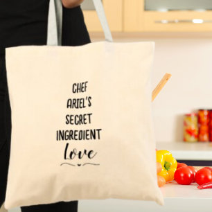 Personalised Chef's Secret Ingredient Cook Gift Tote Bag