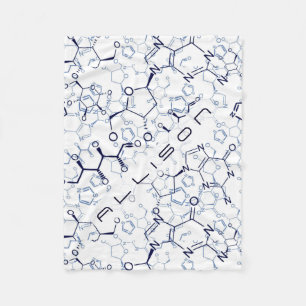 Personalised Chemical Chemistry Symbols Gift Fleece Blanket