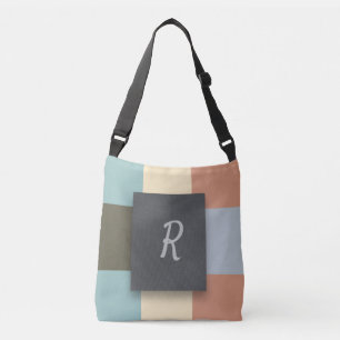 personalised chequered crossbody bag