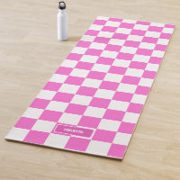 Personalised Chequered Neon Pink Highlighter