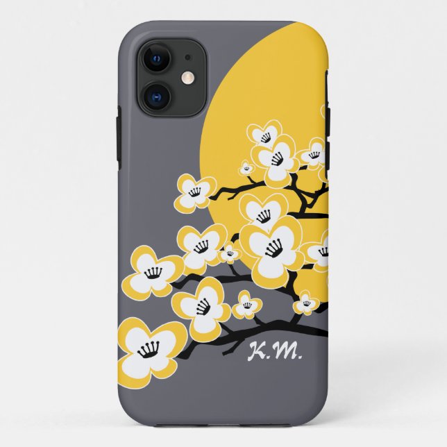 Personalised Cherry Blossom iPhone 5/5S Case (Back)