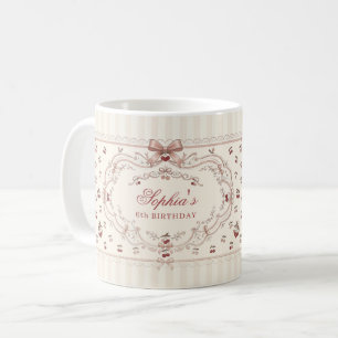 Personalised Cherry Bow Mug