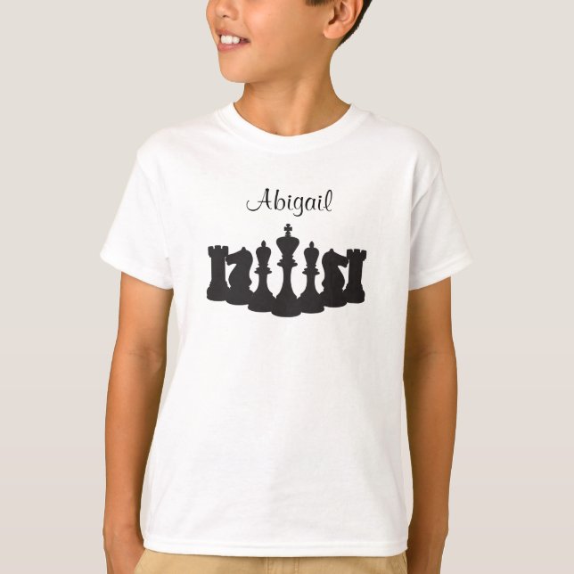 Personalised Chess T-Shirt for Kids (Front)