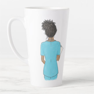 Personalised Chic Black Woman Nurse Mug