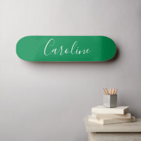 Personalised Chic Calligraphy Name Kelly Green