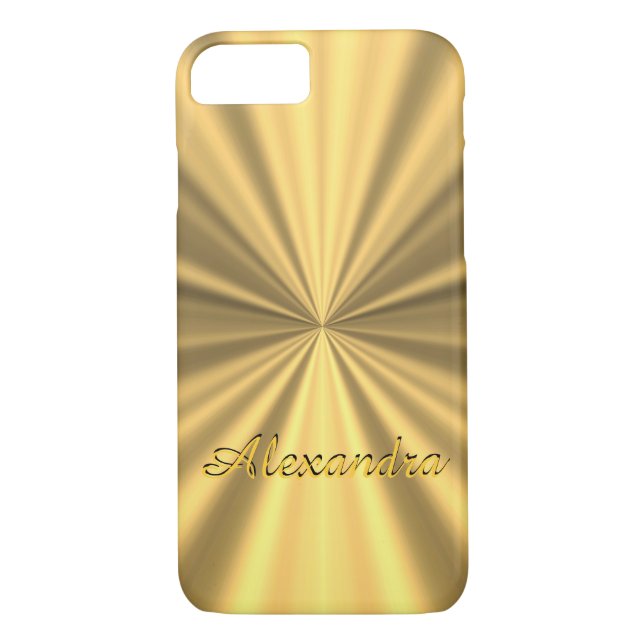 Personalised chic elegant golden Case-Mate iPhone case (Back)