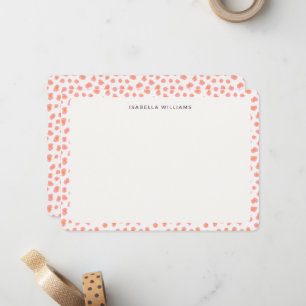 Personalised Chic Leopard Animal Print Pattern Card