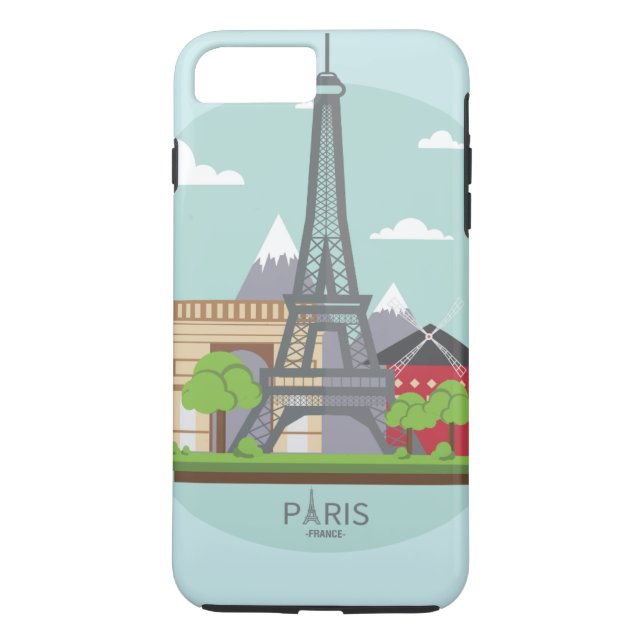 Personalised Chic Paris Eiffel Tower Case-Mate iPh iPhone Case (Back)