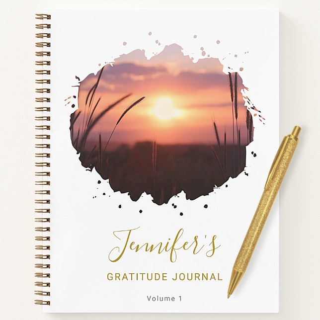 Personalised Chic Splash Photo Gratitude Journal (Creator Uploaded)