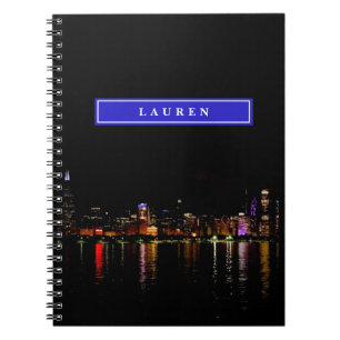 Personalised Chicago Skyline Notebook