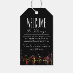 Personalised Chicago Welcome Gift Tag