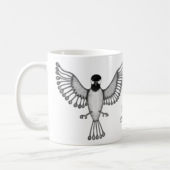 Personalised Chickadee Coffee Mug (Left)