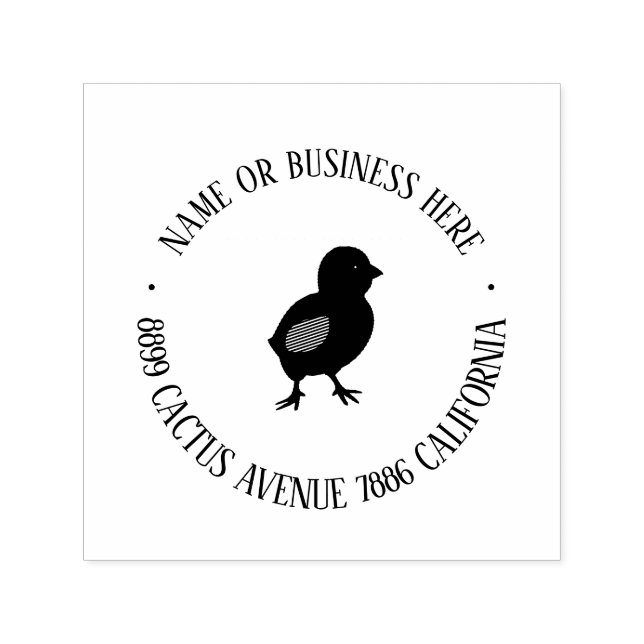 Personalised Chicken Farm Return Address Stamp  (Design)