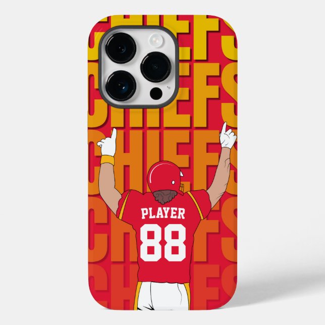 Personalised Chiefs Jersey American Football Case-Mate iPhone Case (Back)