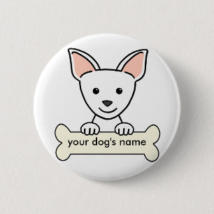 Personalised Chihuahua 6 Cm Round Badge