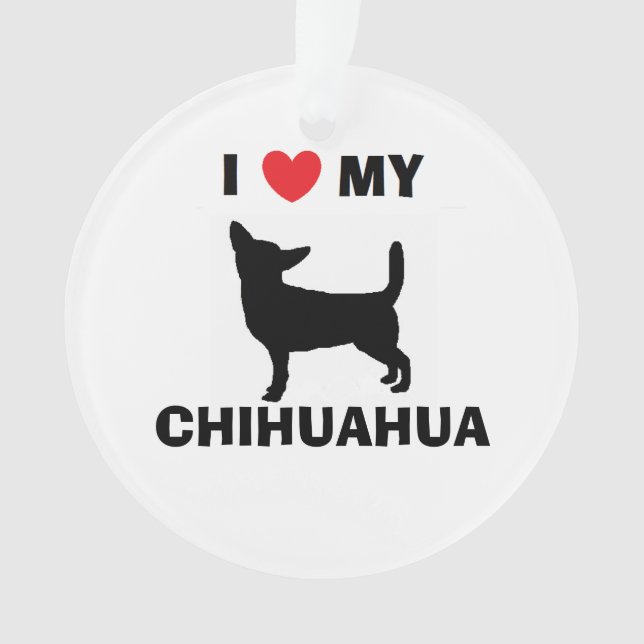 Personalised Chihuahua Ornament (Front)