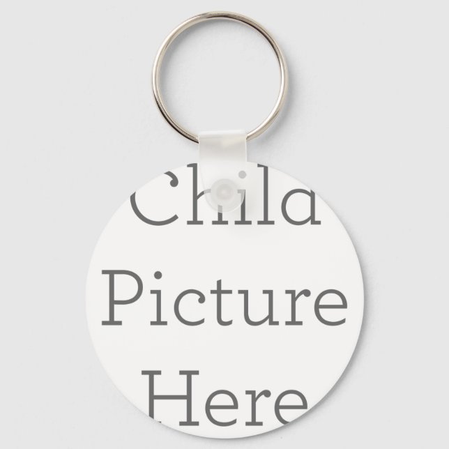 Metal Circle Keychain, 5.08 cm (Front)