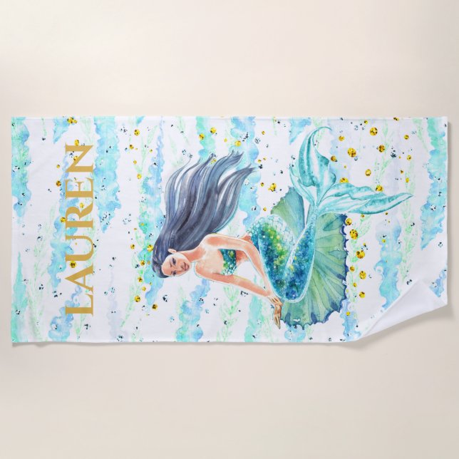 Personalised Children's Beach Towel (Front)