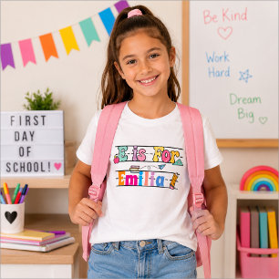 Personalised children's shirt for back to school