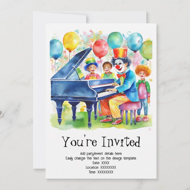 Personalised Child's Birthday Party Invitation (Front)